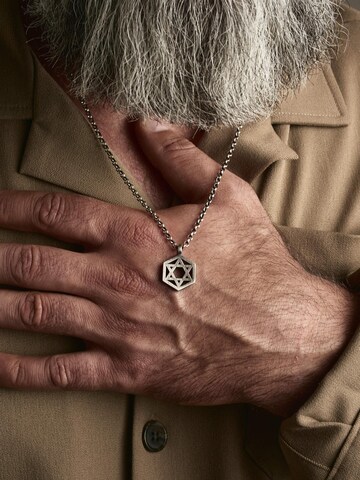 REYTEL Pendant 'HEBREW STAR' in Silver: front
