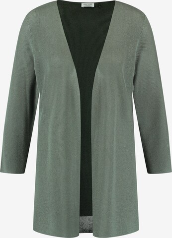 GERRY WEBER Gebreid vest in Groen: voorkant