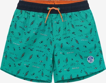 North Sails Board Shorts in Green: front