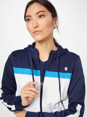 K-Swiss Performance - Sudadera con cremallera deportiva en azul