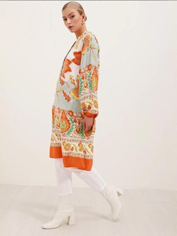 Bigdart - Vestidos camiseiros em laranja