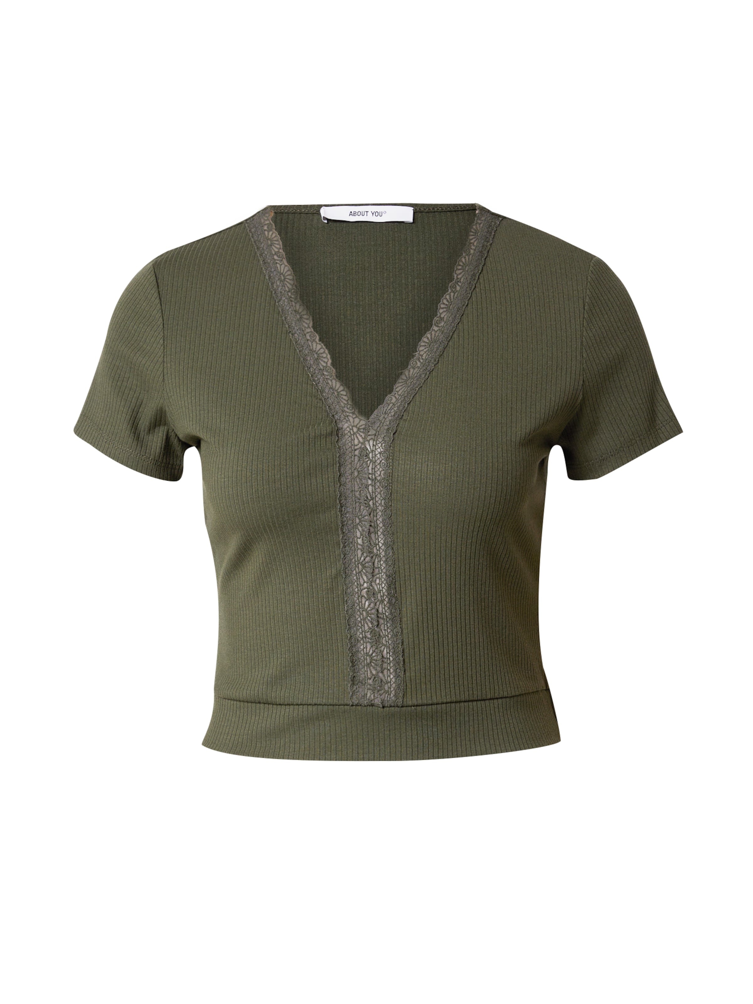 ABOUT YOU Μπλουζάκι 'Emely' σε πράσινο: μπροστά