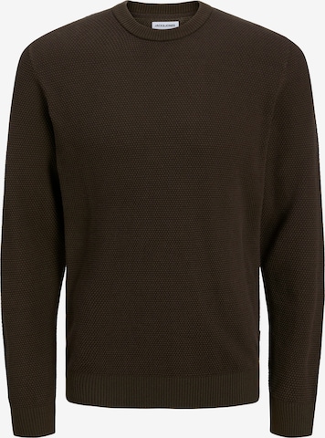 JACK & JONES Свитер 'JJEGlobe' в Коричневый: спереди