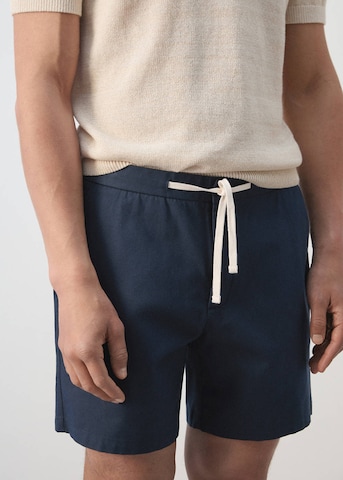MANGO MAN Regular Chino Pants 'Rey' in Blue