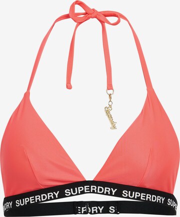 Triangle Hauts de bikini Superdry en rose : devant