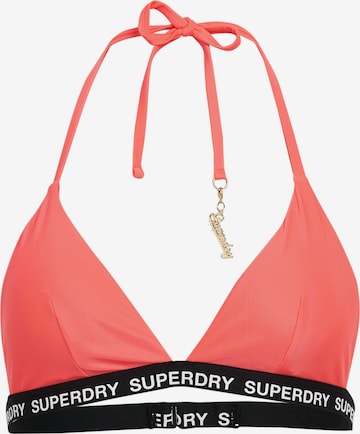 Superdry Triangel Bikinitop in Roze: voorkant