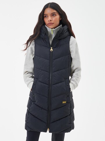 Barbour International Vest in Blue: front