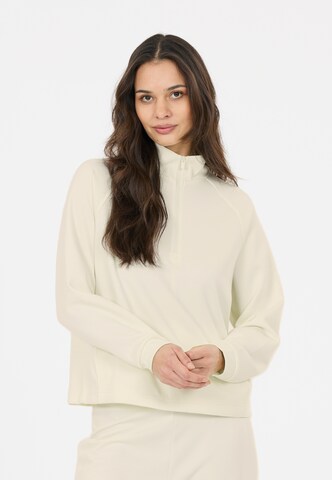 Athlecia Sportief sweatshirt 'Franye' in Wit: voorkant