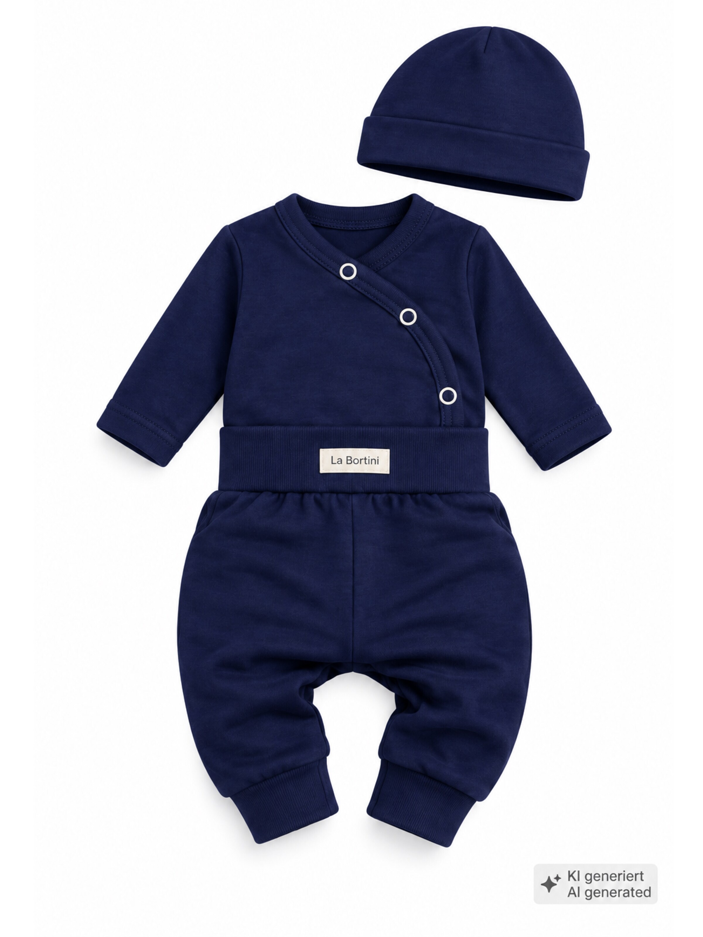 La Bortini Set 'Erstausstattungspaket Baby Anzug navi' in Blue: front
