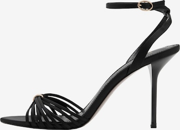 MANGOSandale s remenčićima 'Serena1' - crna boja: prednji dio