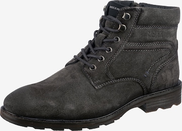 MEXX Lace-Up Boots ' Hiroshi' in Grey: front