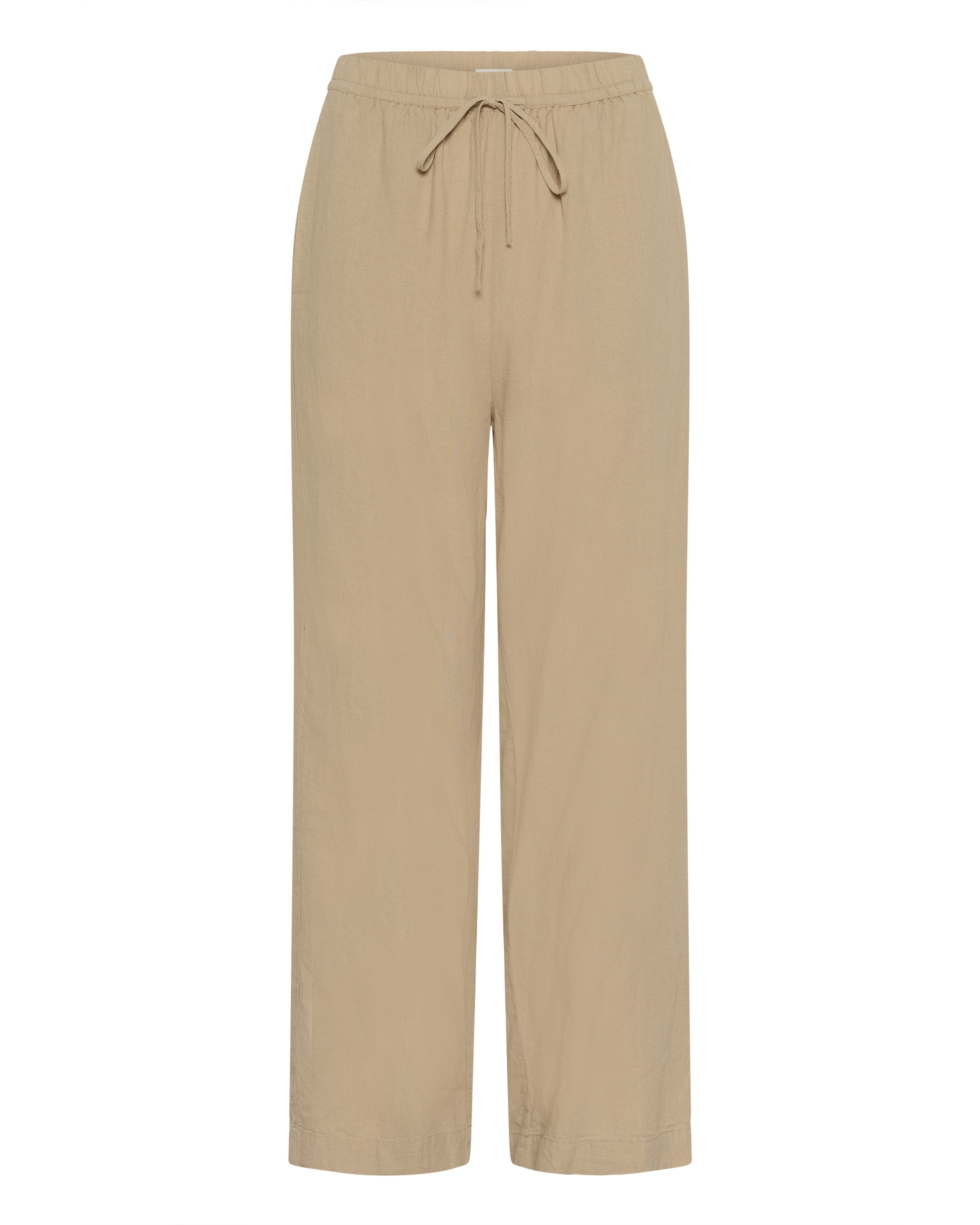 SOAKED IN LUXURY Trousers 'SLAria' in Beige: front