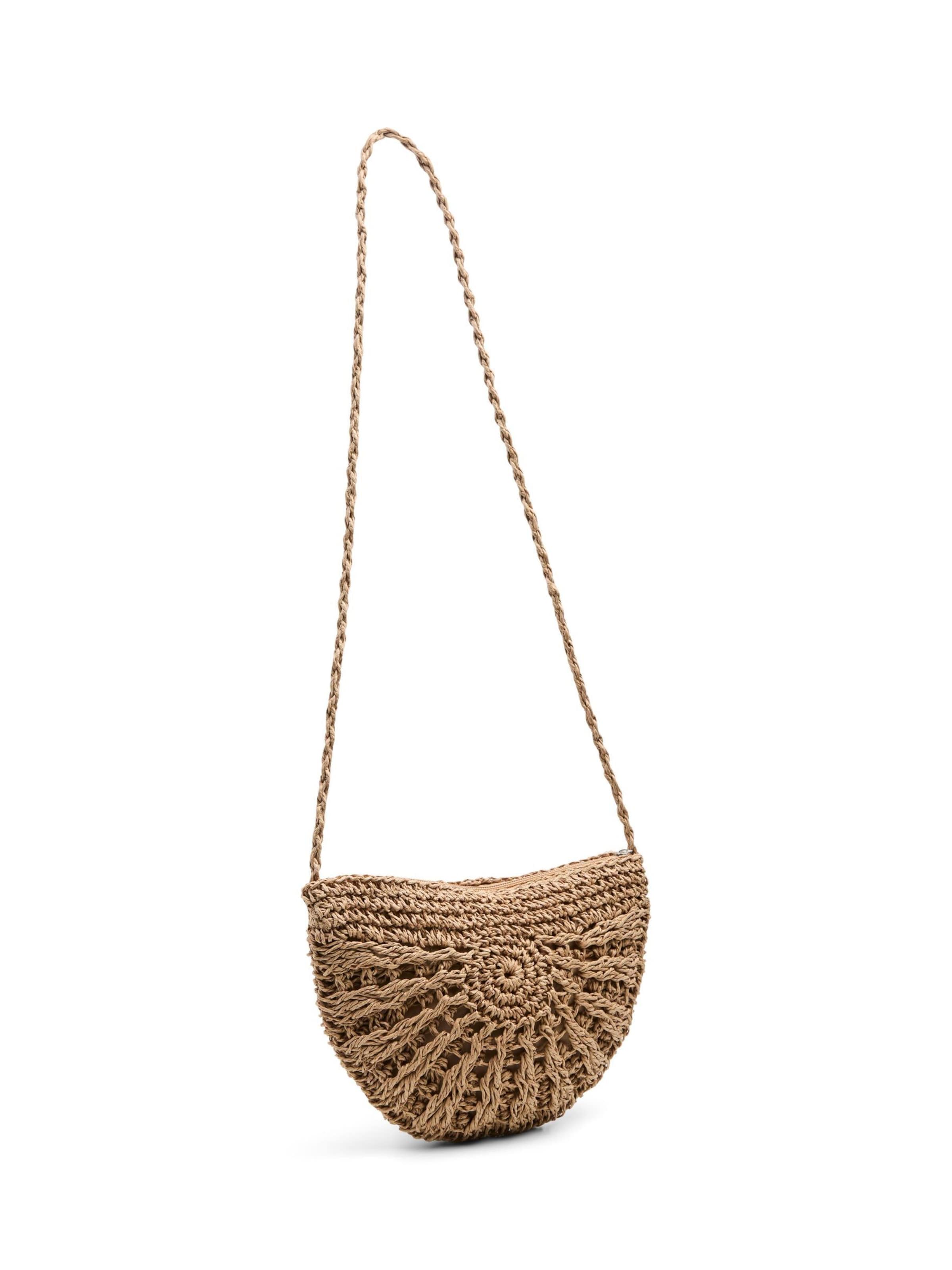 Borsa a tracolla 'PCLona' di PIECES in marrone: frontale