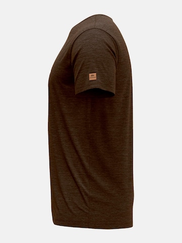 FORSBERG Shirt 'Finnson T-Shirt mit Brustlogo' in Braun