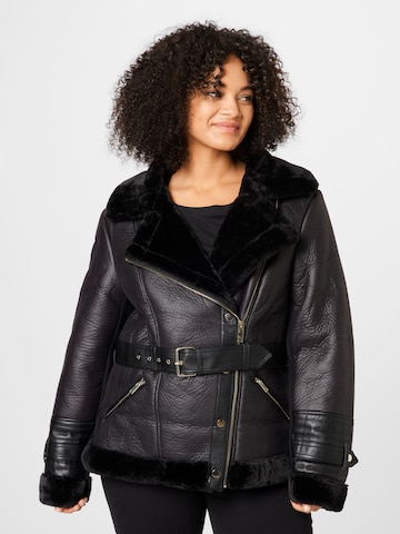 River Island Plus Between-Season Jacket 'MADDOX' in Black: front