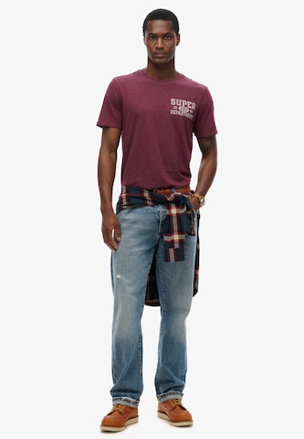 Superdry Μπλουζάκι σε κόκκινο