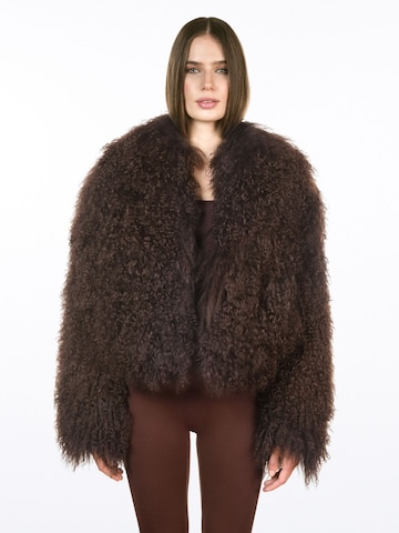 WeLoveFurs Winterjacke 'Braune Lammfelljacke CHLOÈ'‌ in Braun