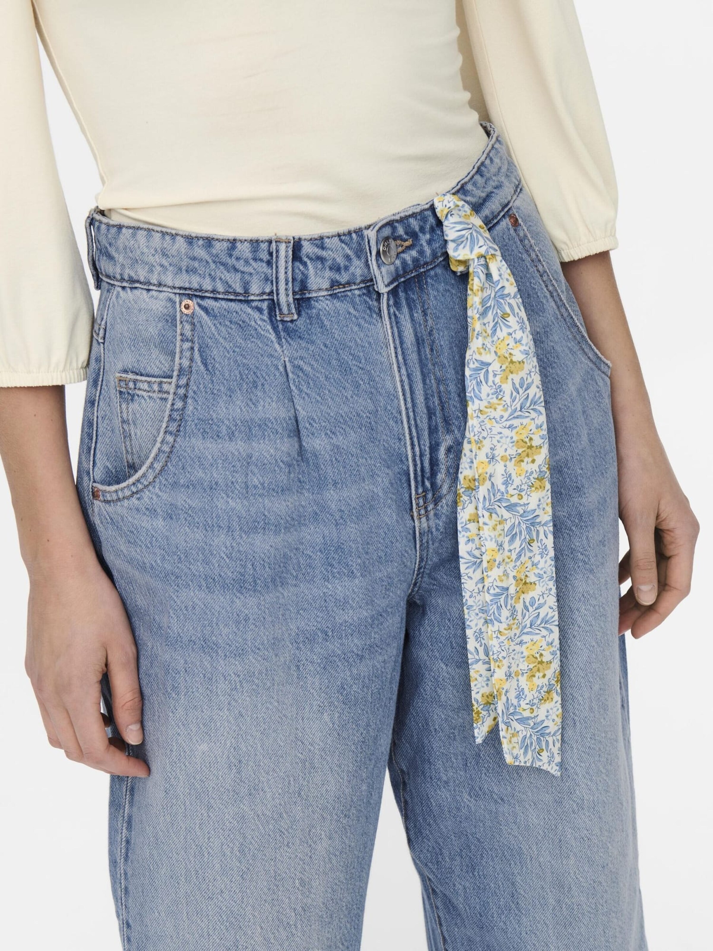 ONLY Baggy Broek in Blauw