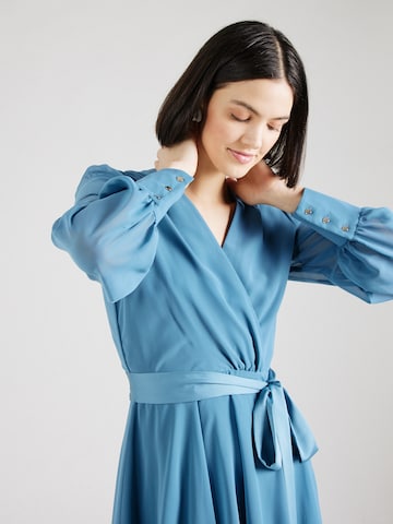 Robe de cocktail SWING en bleu