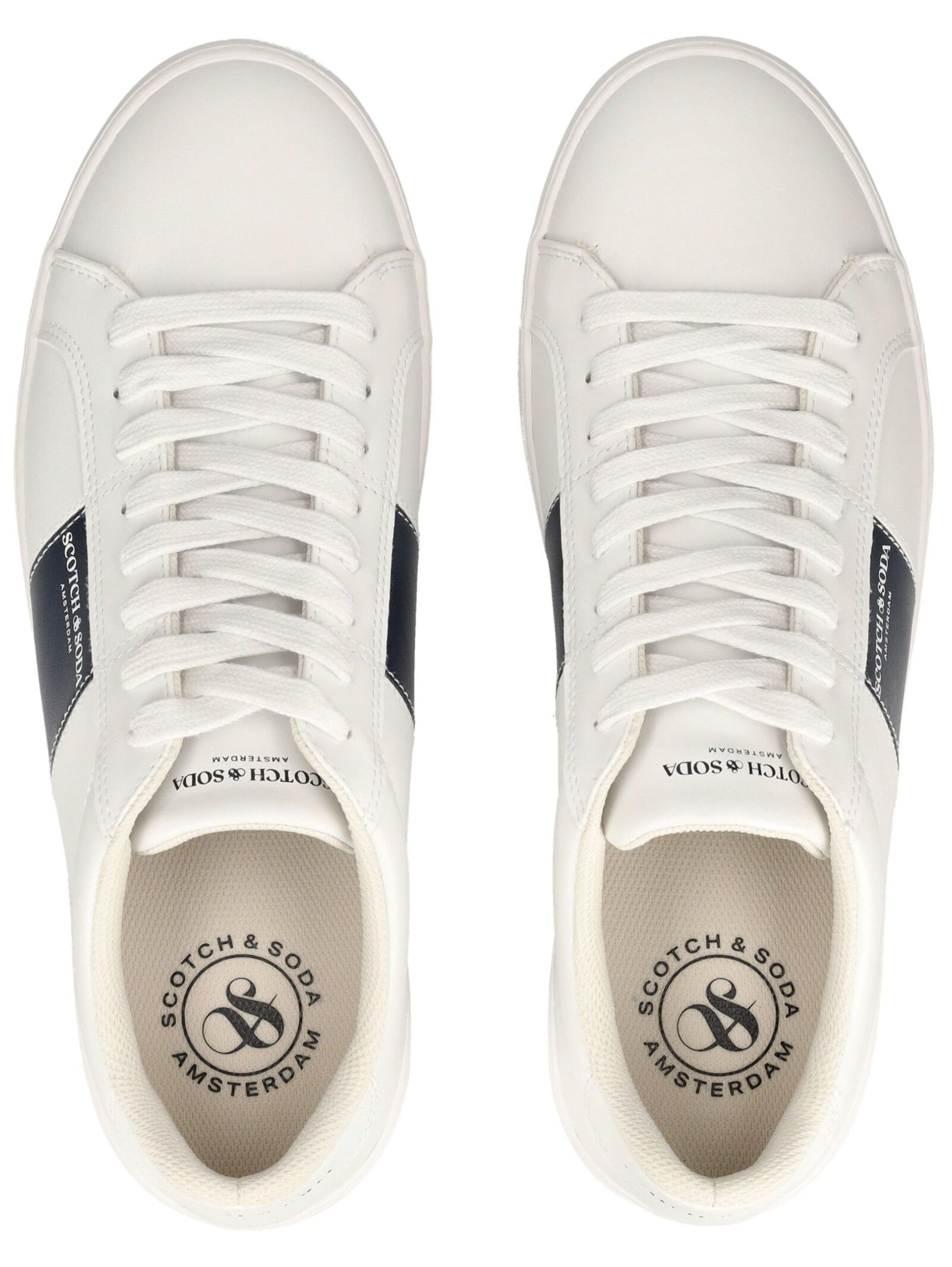 Baskets basses SCOTCH & SODA en blanc