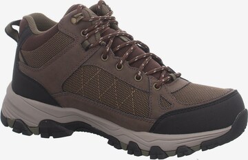 SKECHERS Lace-Up Boots in Brown