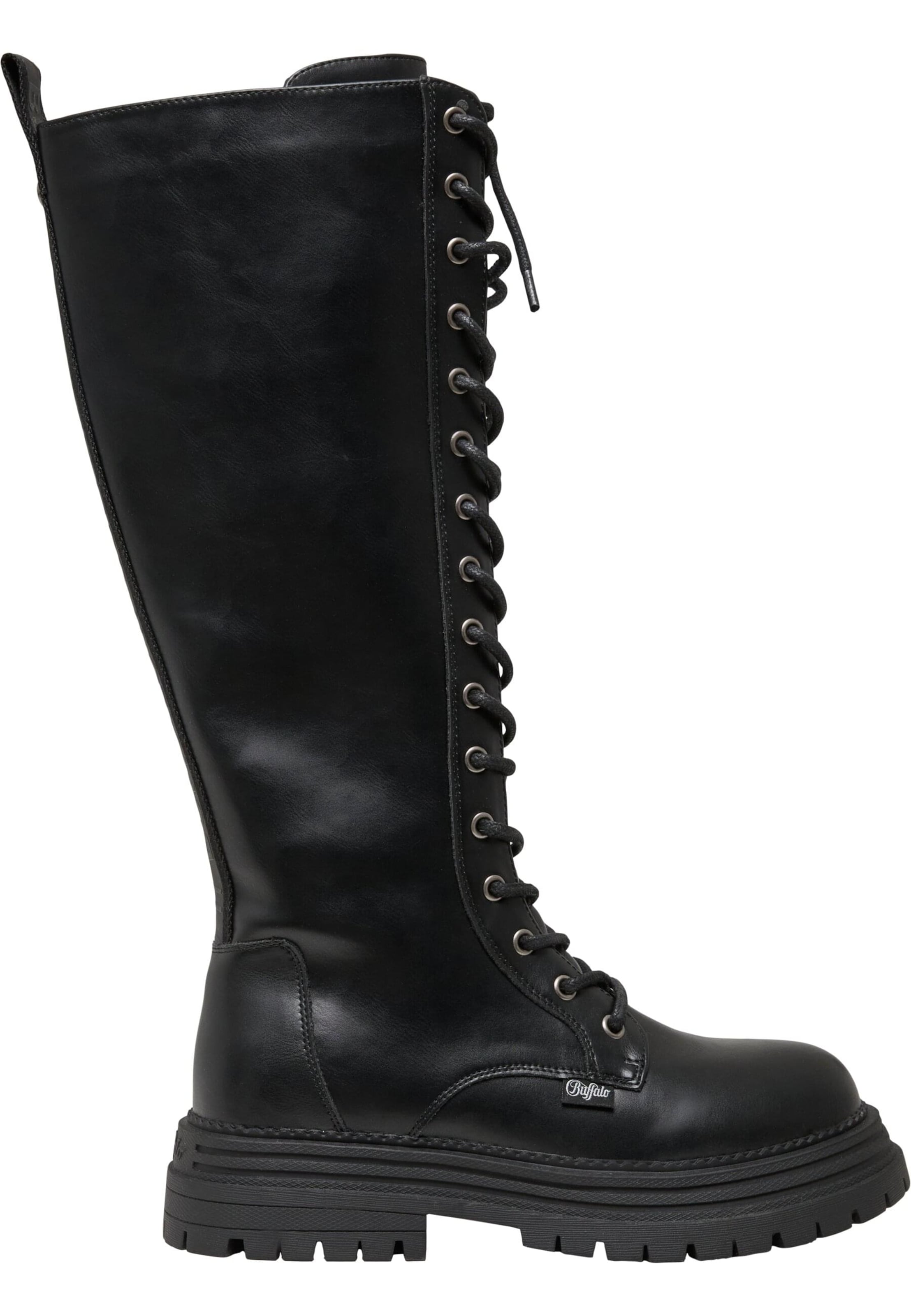 BUFFALO Schnürstiefel 'Lennox' in Schwarz: Vorderseite