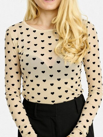 Liberte Essentiel Top ' MESH ' w kolorze beżowy