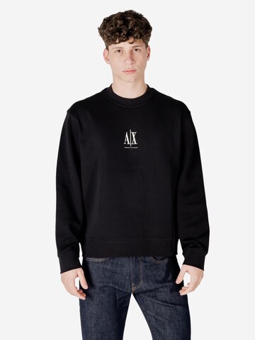 Felpa di ARMANI EXCHANGE in nero: frontale