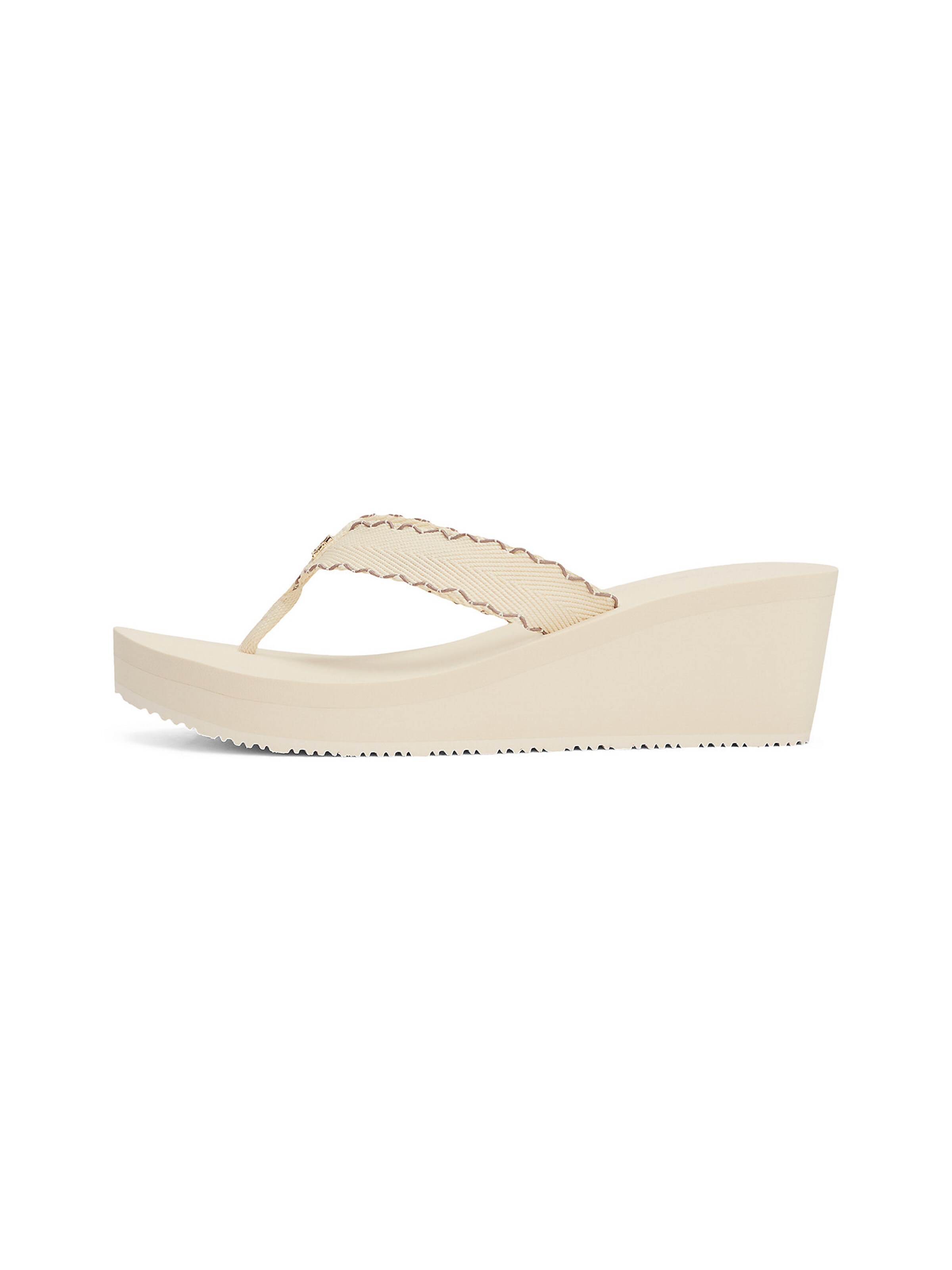 TOMMY HILFIGER T-bar sandals in Beige: front