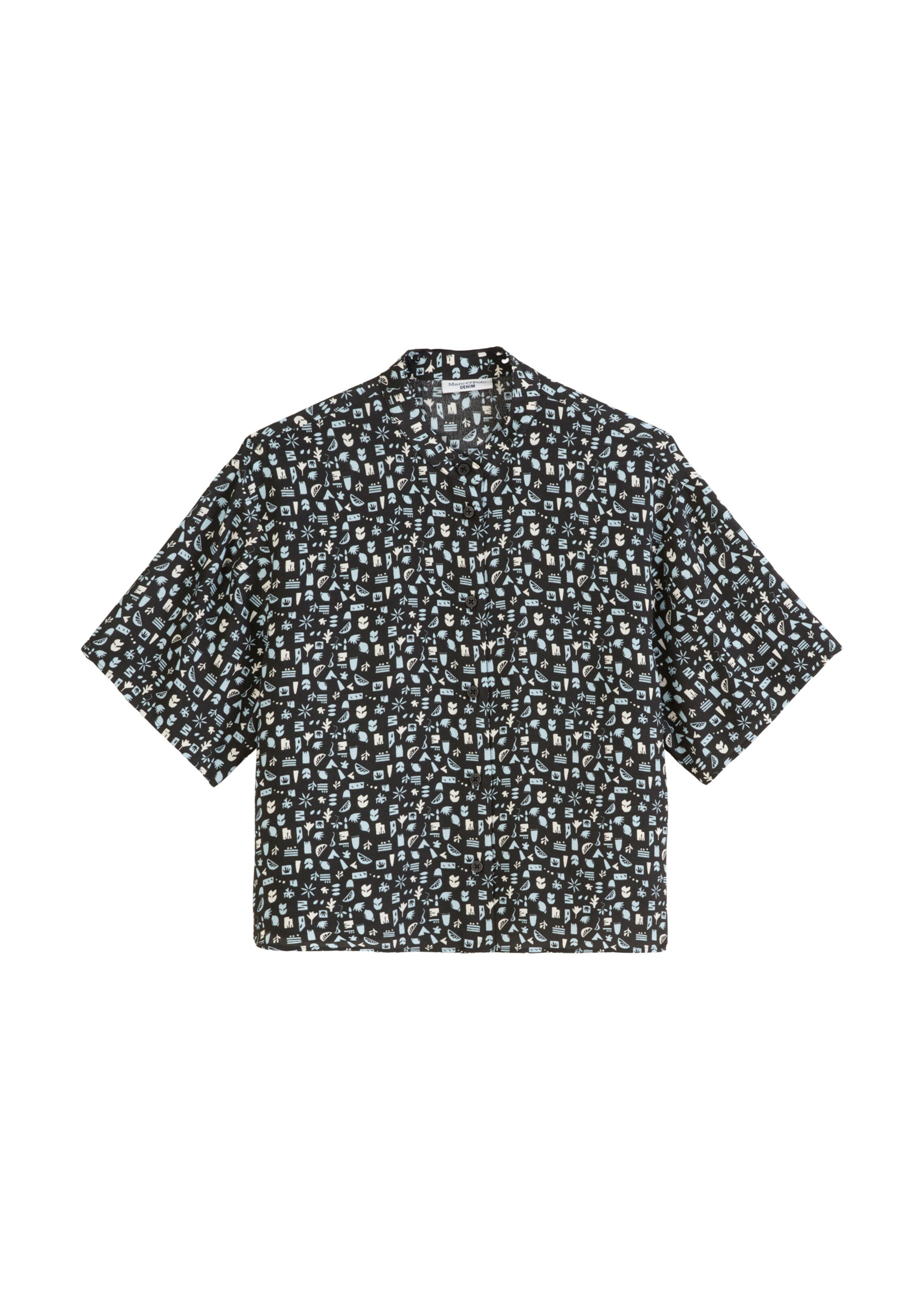 Marc O'Polo DENIM Bluse in Grau: Vorderseite