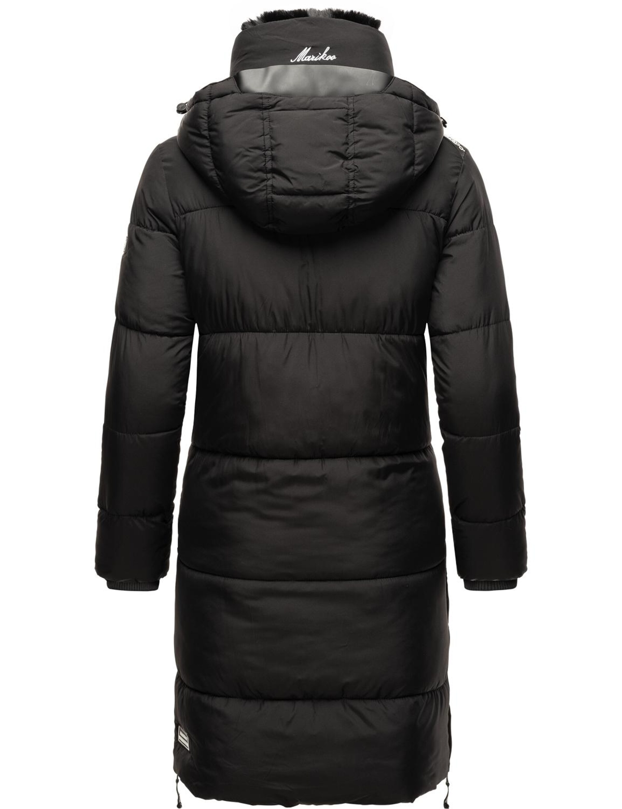 juoda MARIKOO Žieminis paltas