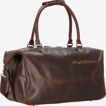 Buckle & Seam Reisetasche 'Linwood' in Braun