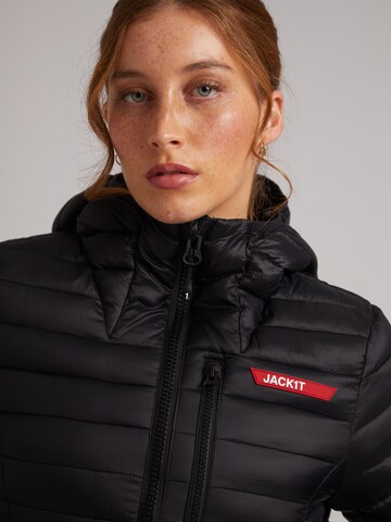 JACK1T Outdoorjas ' SATEL1TE Longline Daunenjacke 2.0 ' in Zwart