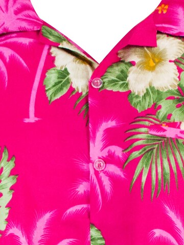 King Kameha Shirt 'Small Flower'‌‌‌‌‌‌‌‌ in Pink