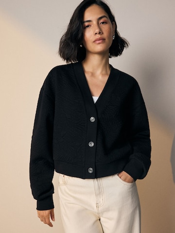Next Sweatvest in Zwart: voorkant