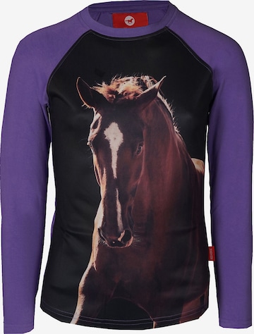 RED HORSE Shirt in Purple: front