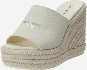 Calvin Klein Jeans Pantolette i beige: framsida