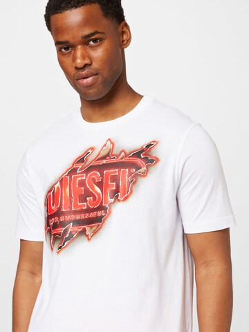 DIESEL T-shirt i vit