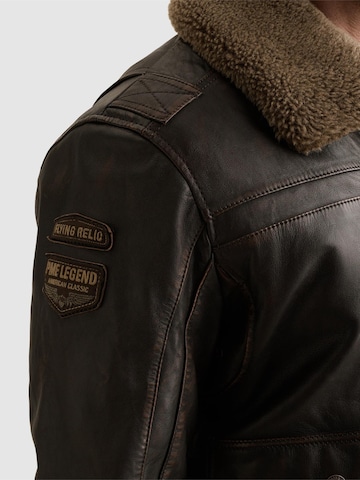 PME Legend Kurtka przejściowa 'A-2 Snowprop leather jacket' w kolorze brązowy