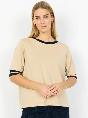 Soyaconcept Top ' SC-BANU ' in Beige: voorkant