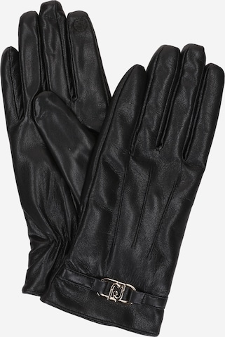 juoda Liu Jo Pirštuotos pirštinės: priekis