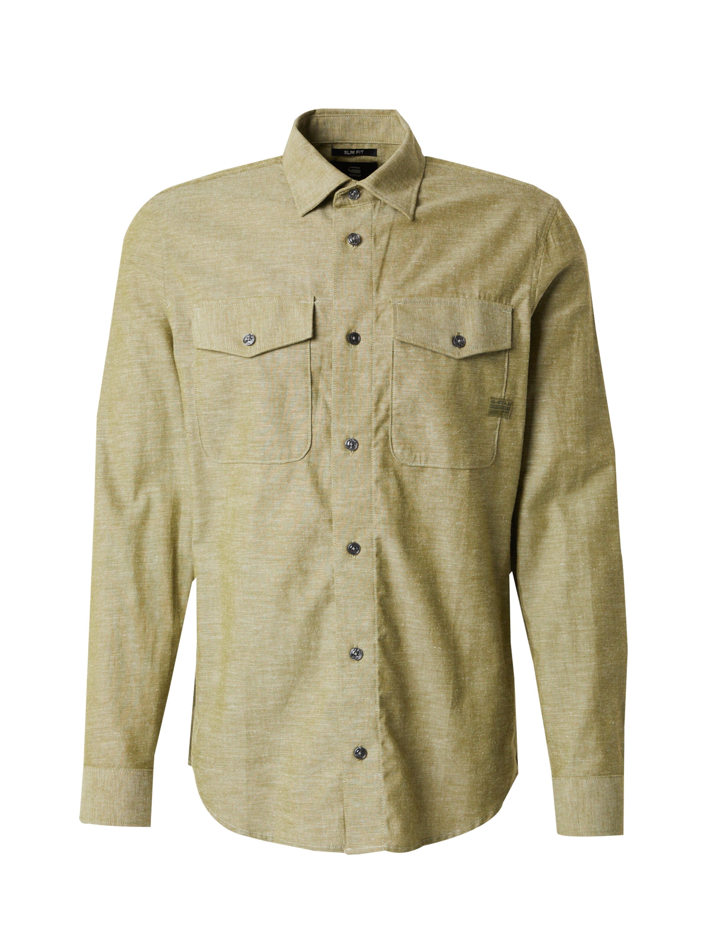 G-STAR Regular Fit Paita 'Marine' värissä vihreä: etupuoli