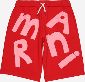 Marni Normální Kalhoty – červená: přední strana