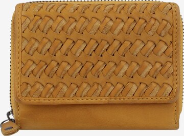 Harbour 2nd Wallet 'Soft Weaving Cindy ' in Brown: front