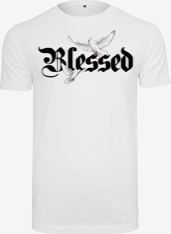 Mister Tee Shirt 'Blessed Dove' in White: front