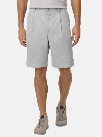 Loosefit Pantaloni con pieghe di Boggi Milano in grigio: frontale