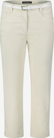 Betty Barclay Slimfit Sommerhose mit Gürtel in Beige: predná strana