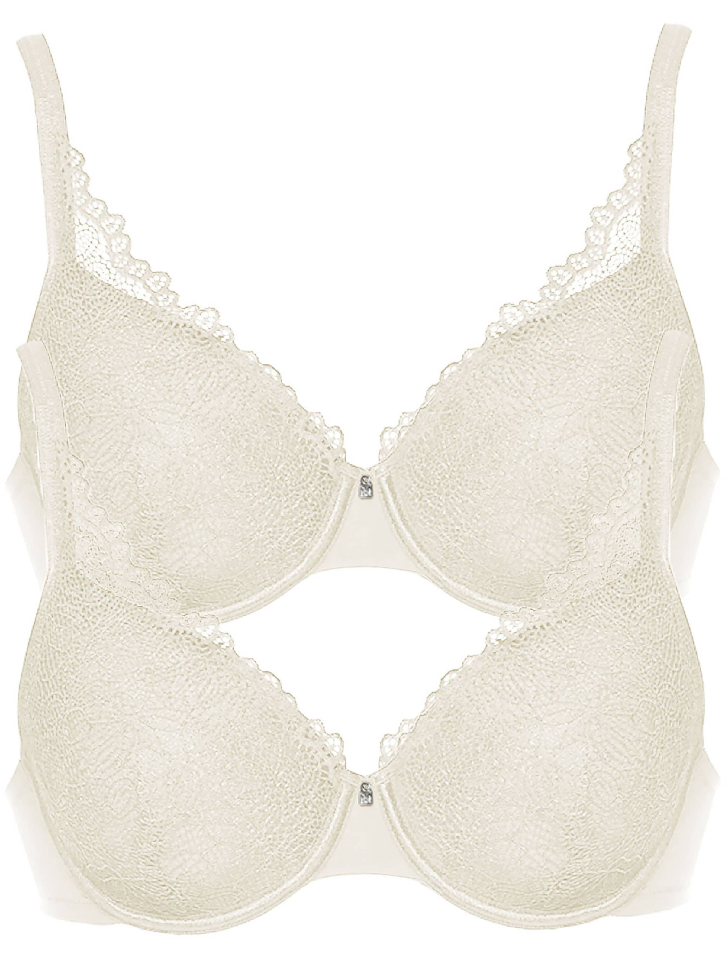 VIANIA T-shirt Bra 'Leni' in Beige: front