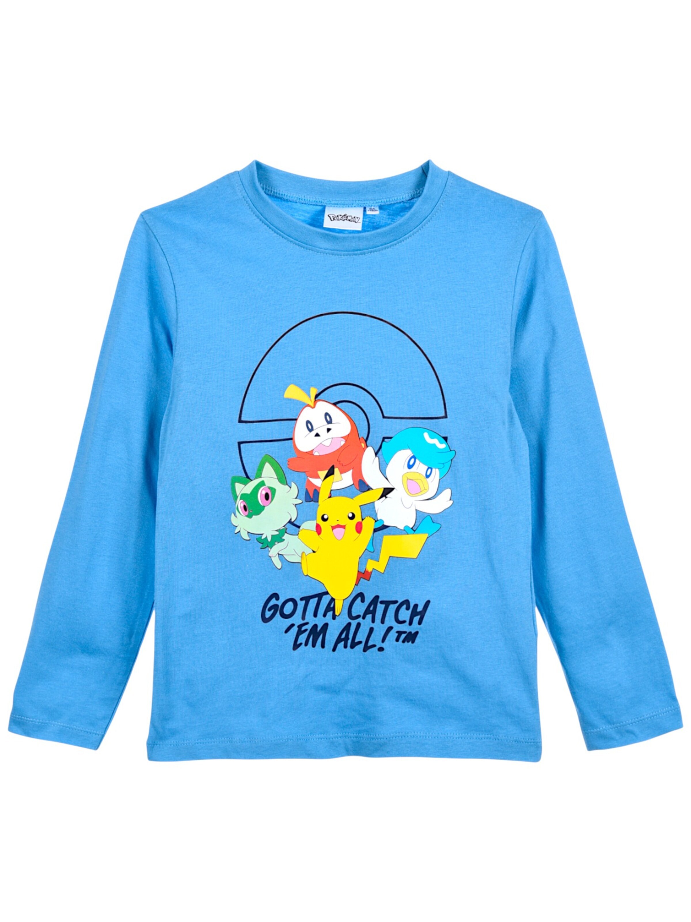 Pokémon Shirt 'Pokémon'‌‌ in Blau: Vorderseite