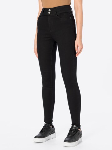 Skinny Jeans de la NEW LOOK pe negru: față